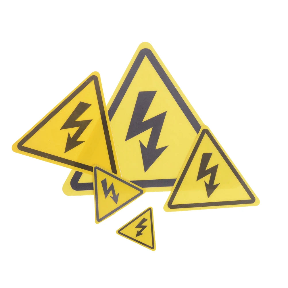 2PCS Danger High Voltage Warning Safety Label Stickers – PVC Safety Warning Sticker Nixie
