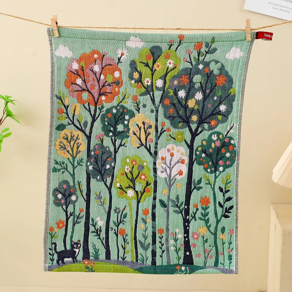 4-Layer Cotton Gauze Kitchen Towel 34x40cm – Quick Dry Dish Cloth Kitchen Dish Towel Nixie 04