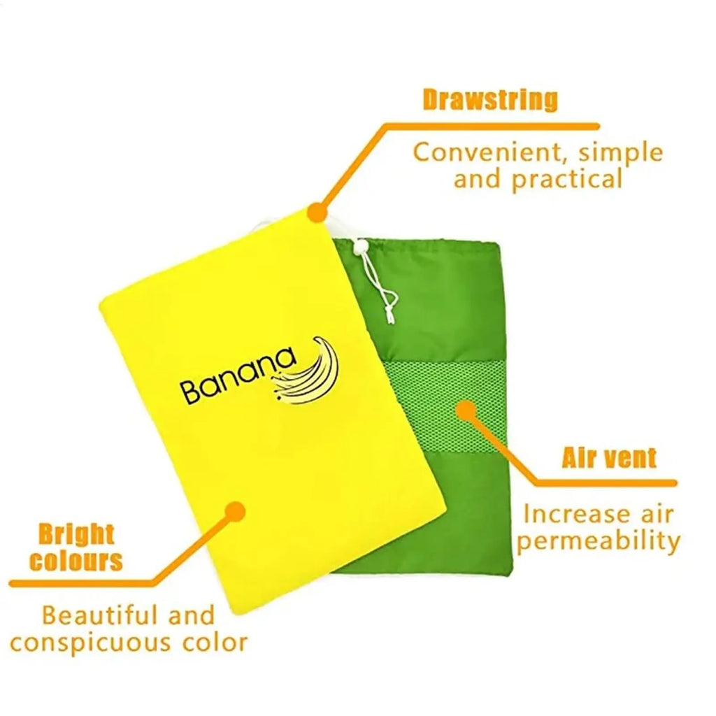 Reusable Produce Storage Bags – Banana & Veggie Freshness Produce Storage Bag Nixie