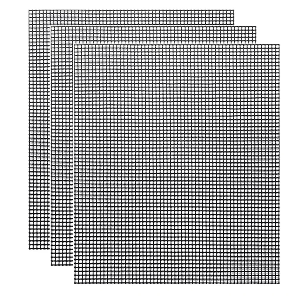 Non-Stick Reusable BBQ Grill Mat – Mesh Pad for All Grills BBQ Grill Mat Nixie 3pcs