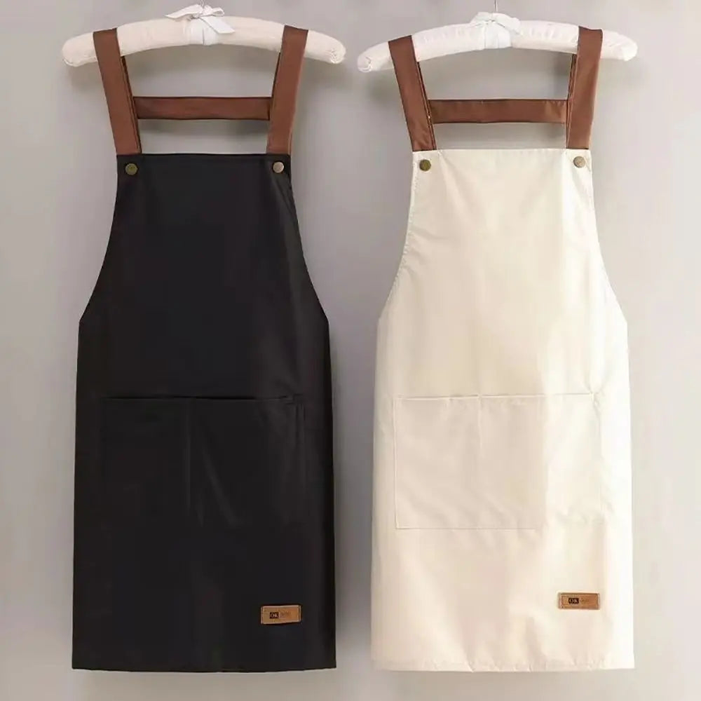 Waterproof Kitchen Apron with Pockets – Oil-Proof Unisex Kitchen Apron Nixie