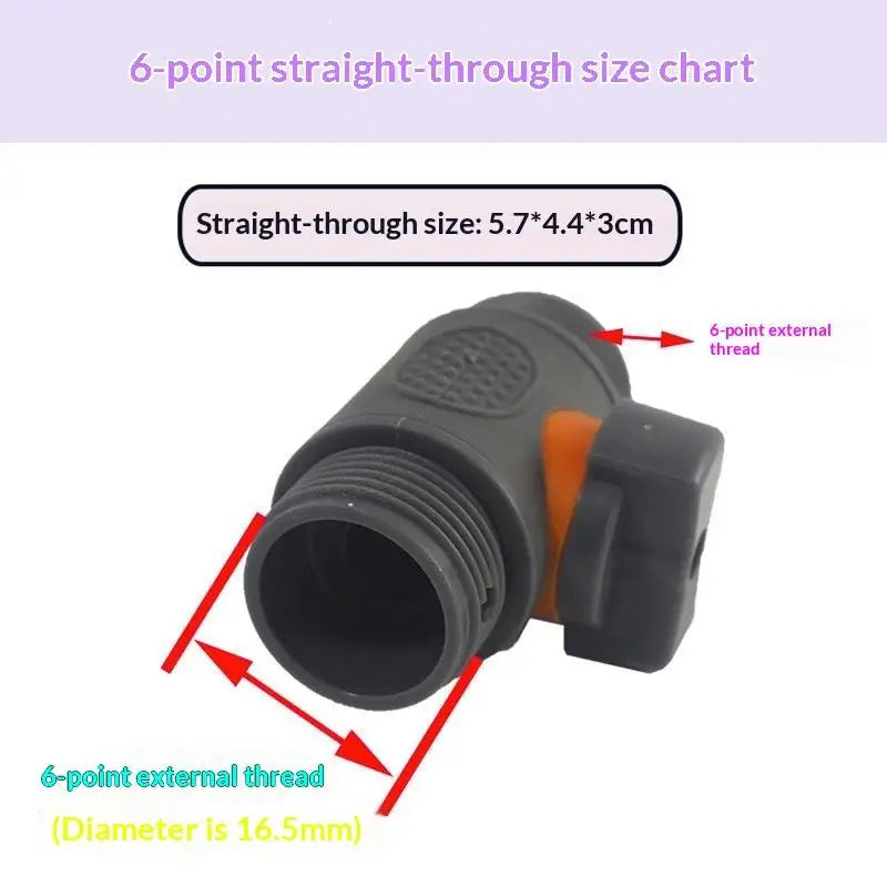 Garden Hose Quick Connector with Shut-Off Valve | 1/3 Pcs