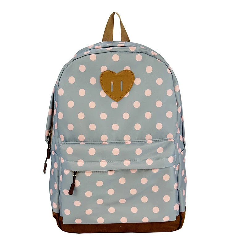 Cute Polka Dot Backpack Teen Girls School Travel Rucksack Girls School Backpack Nixie