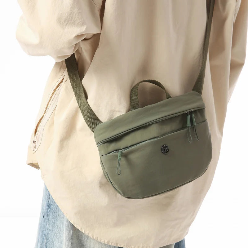 Men's Nylon Crossbody Chest Bag – Multifunctional Sports Sling Crossbody Chest Bag Nixie