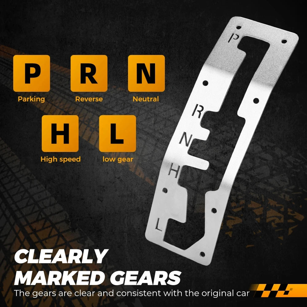 Stainless Steel Shift Gate Plate – Can-Am Maverick X3 2017-2025 UTV Shifter Plate Nixie