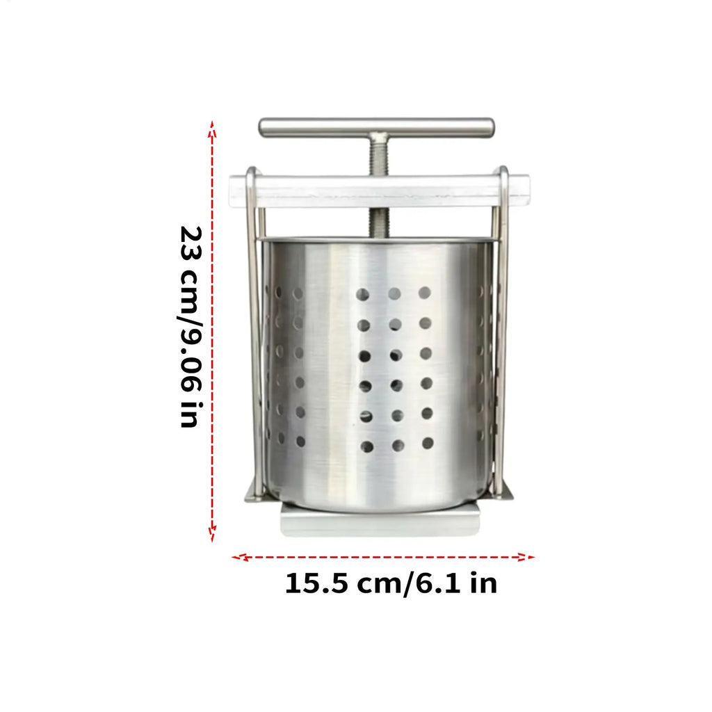 2.5L Stainless Steel Fruit Wine Press & Honey Juicer Manual Fruit Press Nixie
