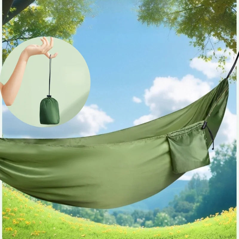 Portable Camping Hammock 210x140cm – Ultra-Light Nylon Anti-Roll Camping Hammock Nixie