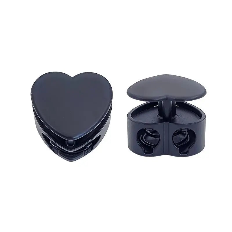 Heart Shape Zinc Alloy Spring Cord Lock Buckles – 5 Pack Cord Lock Buckle Nixie