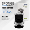 Aquarium Bio-Sponge Filter with Media Ball & Air Pump Option Aquarium Sponge Filter Nixie A