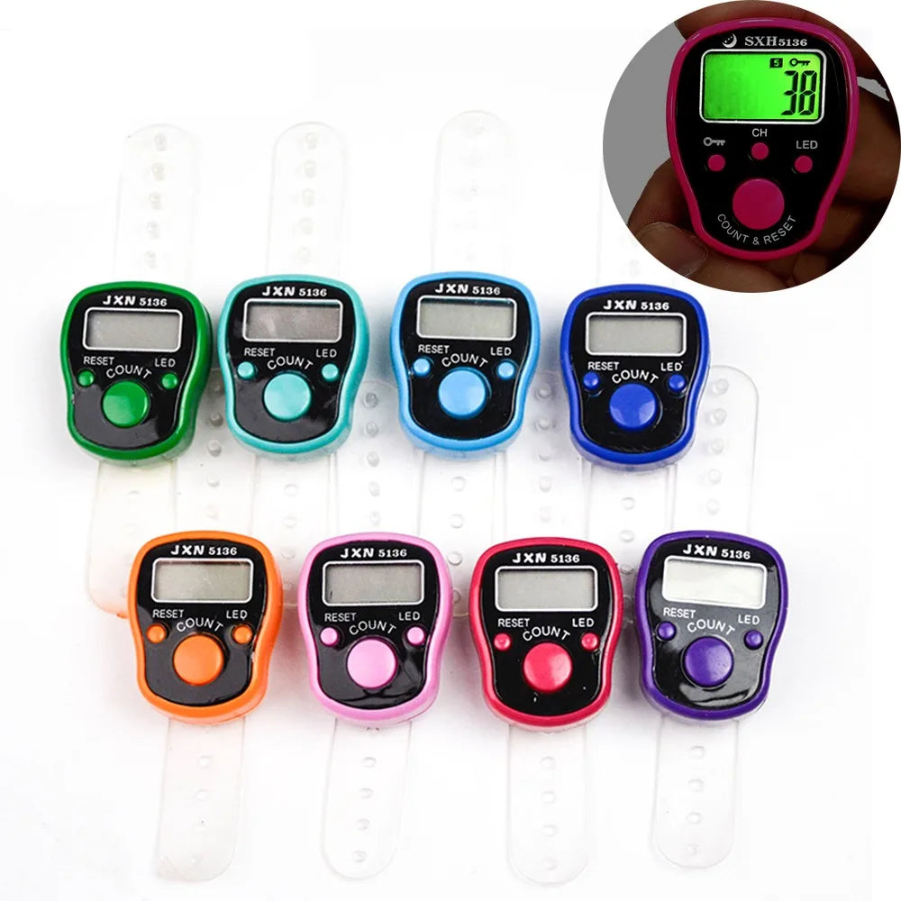 LED Digital Finger Tally Counter Wearable Ring – Easy Count Digital Tally Counter Nixie Luminescent