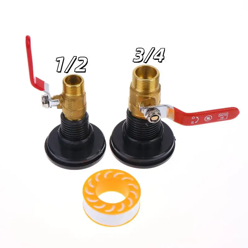 PVC Rain Barrel Spigot Kit with Copper Alloy Ball Valve Faucet Rain Barrel Spigot Kit Nixie