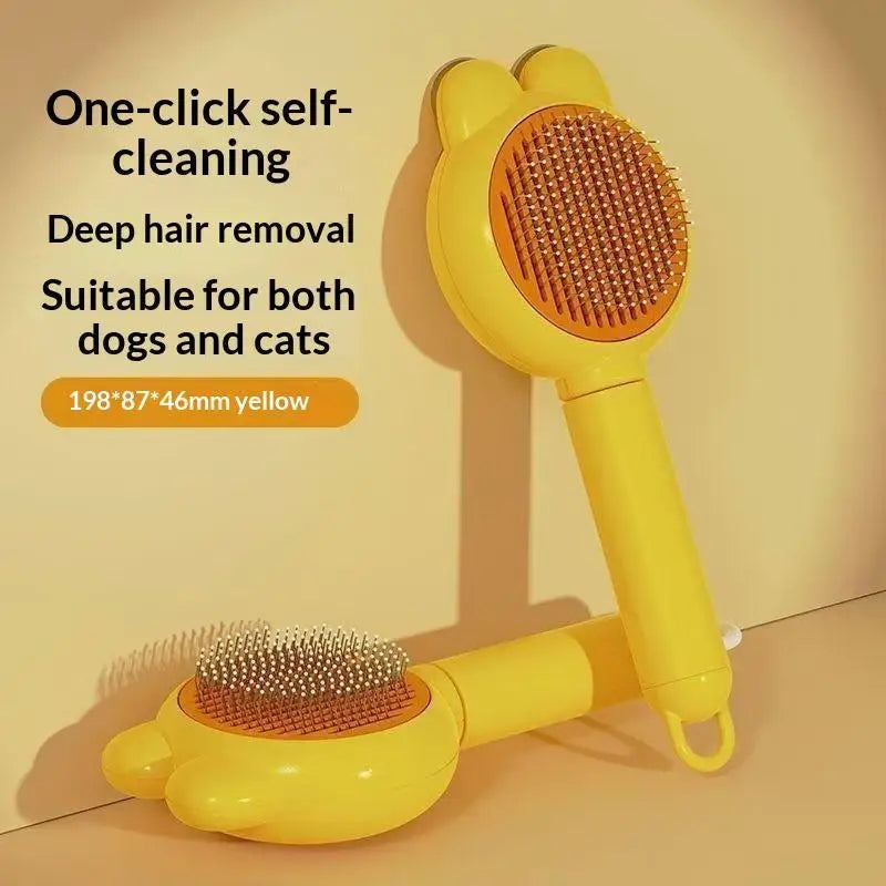 Self-Cleaning Pet Grooming Brush for Dogs & Cats Pet Grooming Brush Nixie