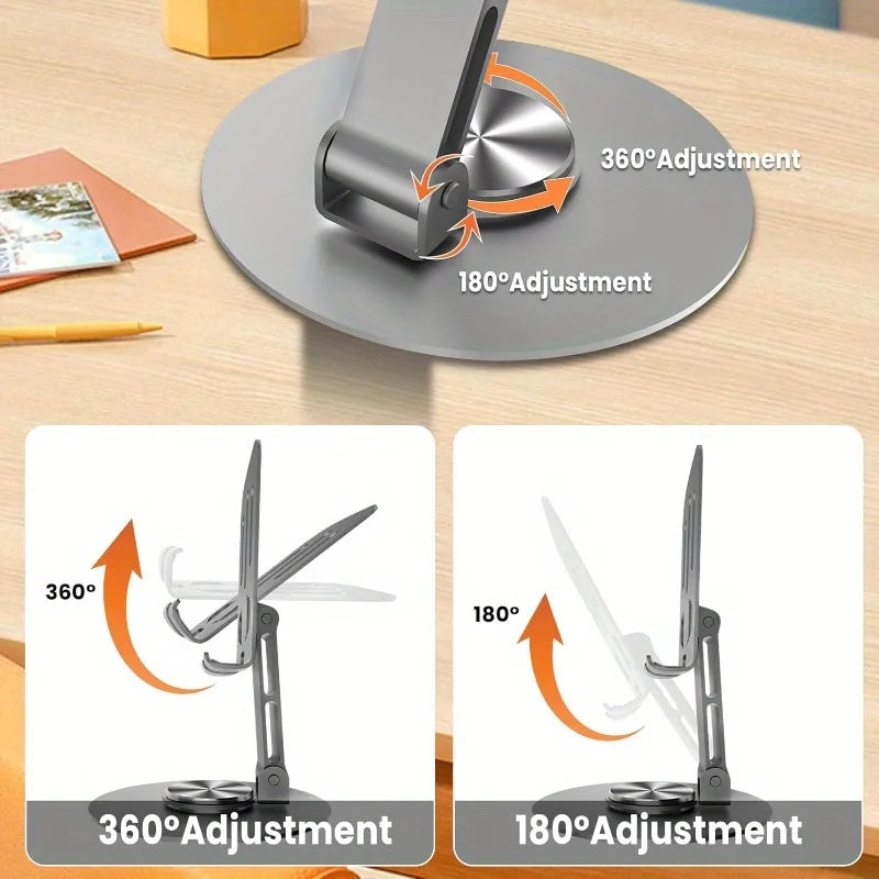 360° Rotating Aluminum Phone Stand – Foldable Universal Holder Phone Stand Nixie