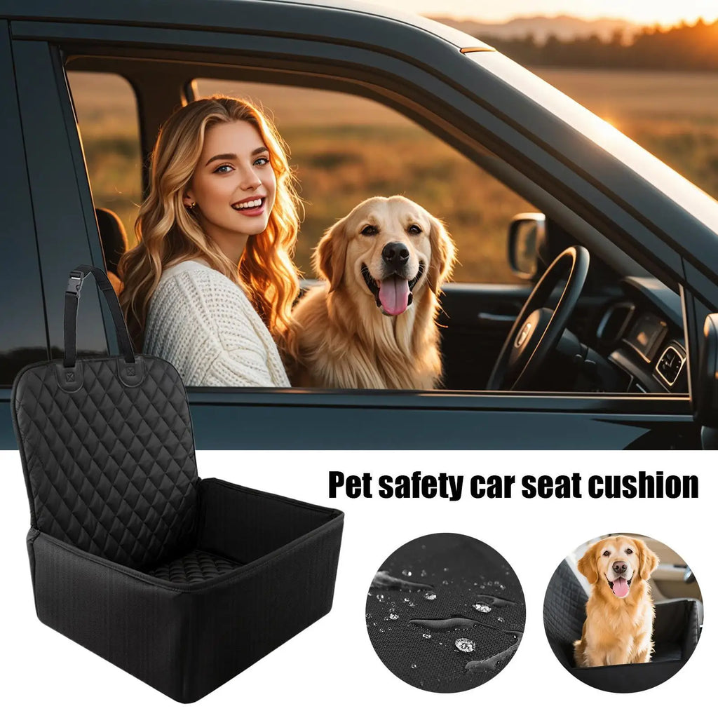 Large Waterproof Dog Booster Car Seat – Backseat Pet Cushion Pet Car Seat Nixie