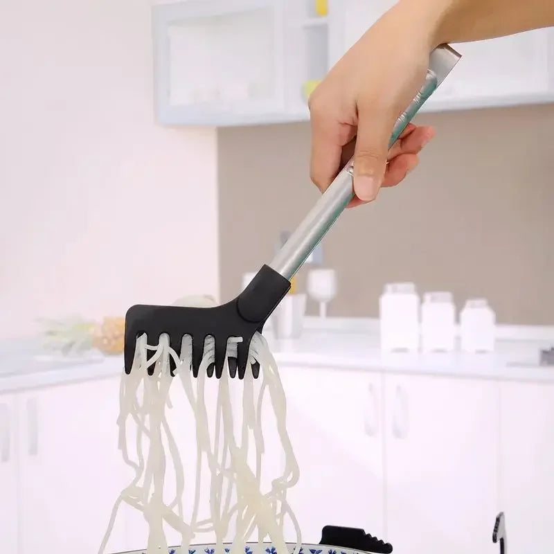 Stainless Steel Food Tongs with Non-Slip Silicone Handle Kitchen Food Tongs Nixie