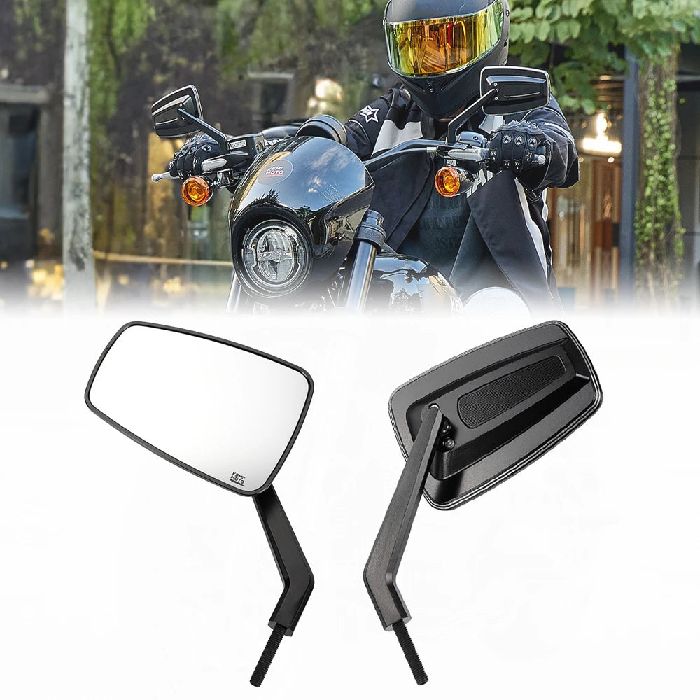 CNC Aluminum Motorcycle Side Mirrors M8 – Sportster Softail Dyna Motorcycle Side Mirrors Nixie