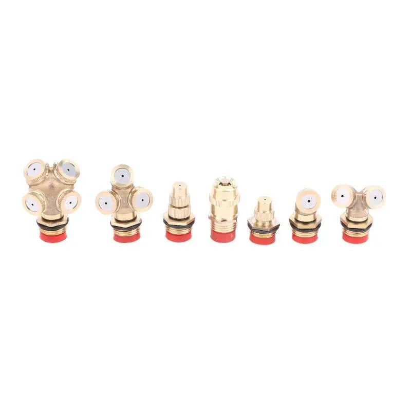 Brass Misting Nozzle Garden Irrigation Sprinkler Head 1-3pc Garden Misting Nozzle Nixie