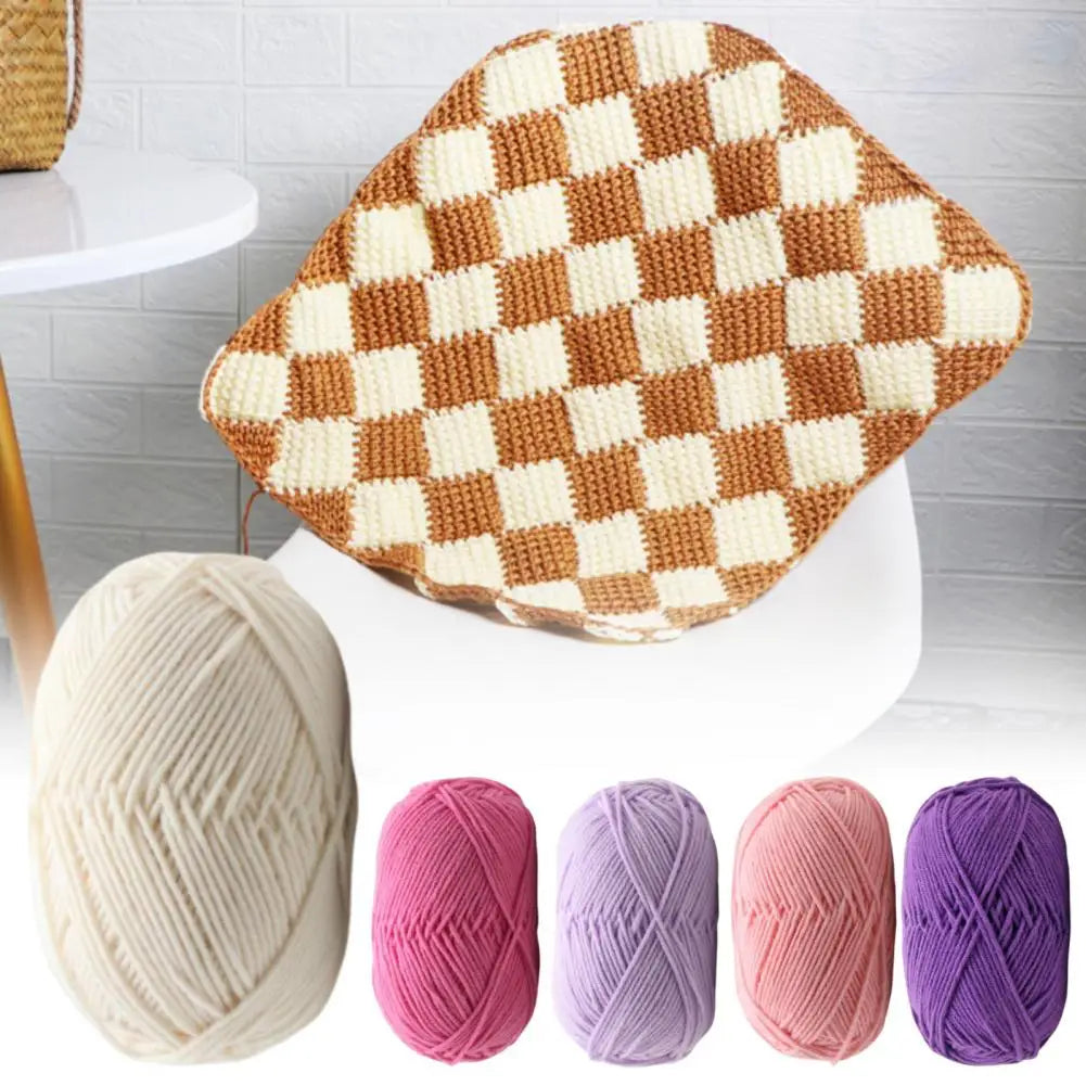 4-Ply Milk Cotton Yarn – Ultra Soft Crochet & Knitting Wool Knitting Yarn Nixie