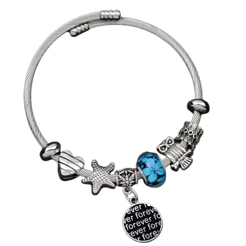 Crystal Butterfly Bracelet for Women – Stainless Steel Fashion Bracelet Nixie
