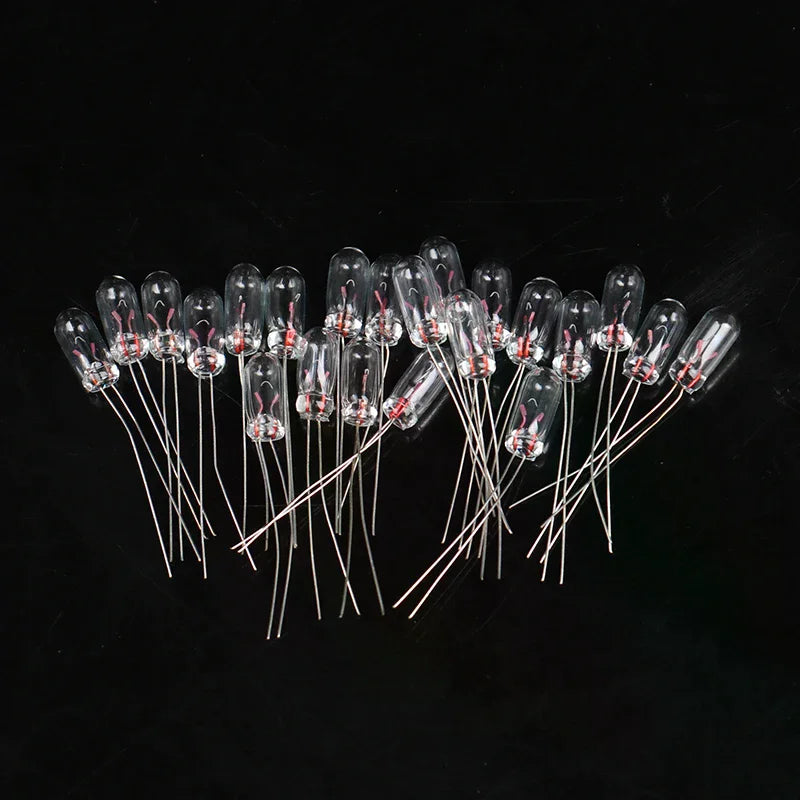 20pcs Miniature Rice Bulbs 3/4mm Edison Filament 6V 12V Lamp Miniature Filament Bulbs Nixie