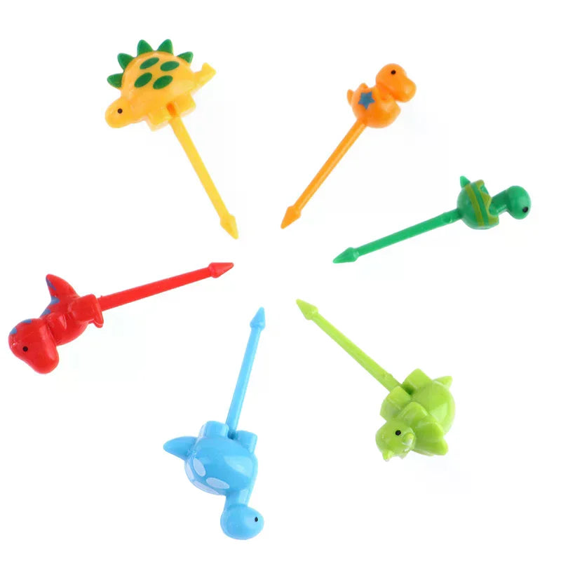 Kawaii Dinosaur Mini Food Picks for Bento Box & Party Mini Food Picks Nixie