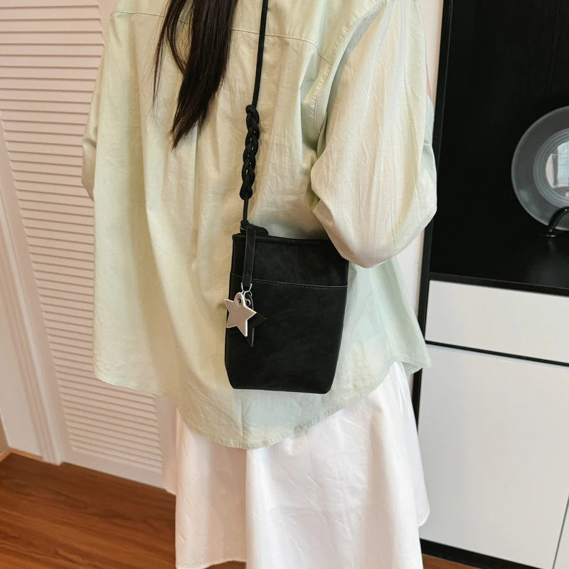 Korean Mini Crossbody Bucket Bag – Trendy Phone Bag Mini Crossbody Bag Nixie
