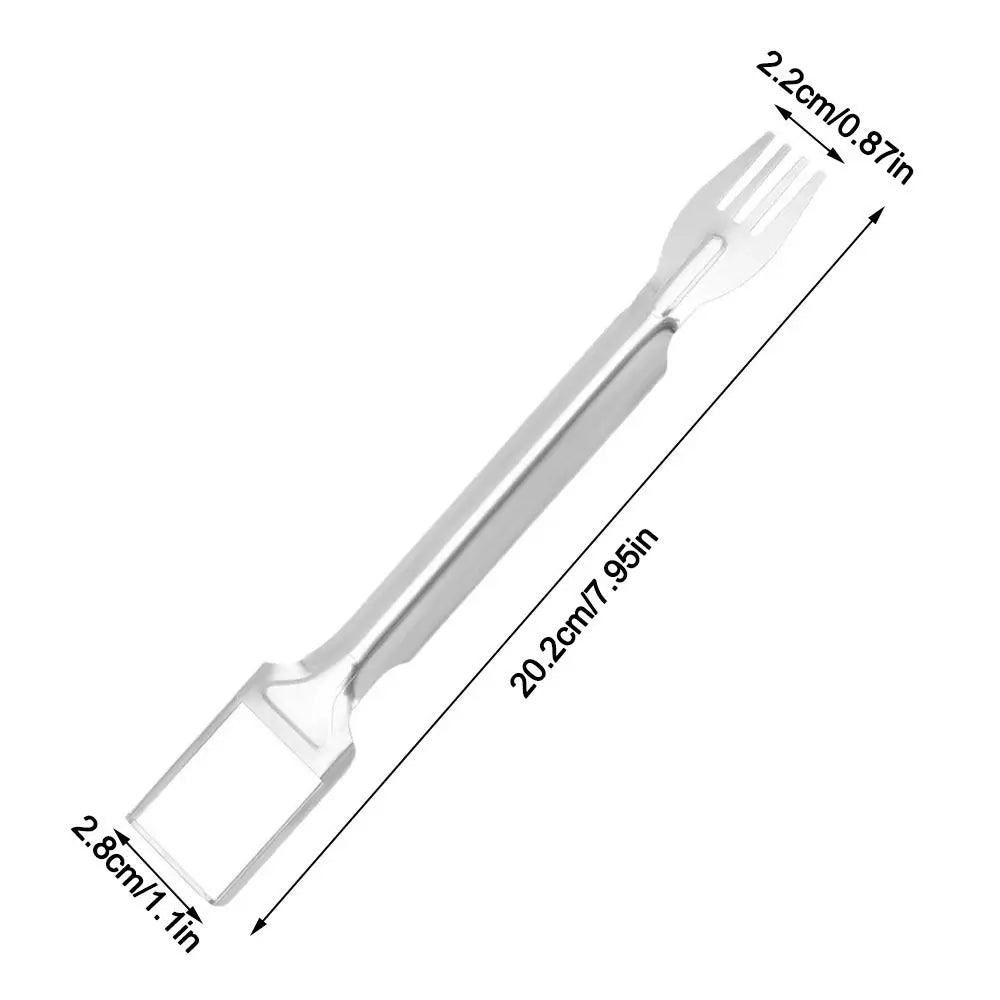 2-in-1 Stainless Steel Watermelon Cutter & Fork Slicer Fruit Slicer Tool Nixie
