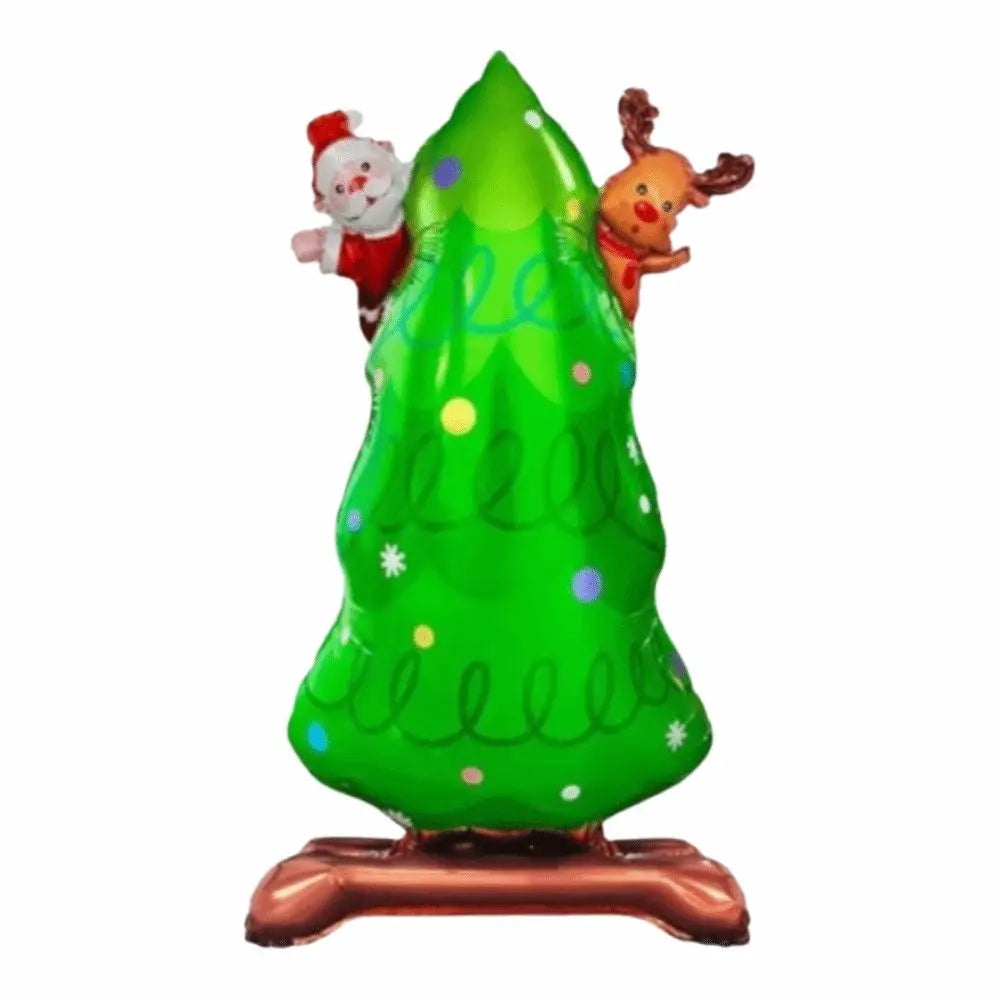 Large Standing Christmas Foil Balloons – Santa & Snowman