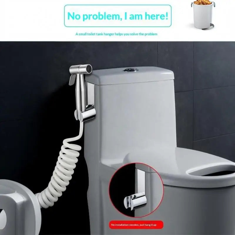Stainless Steel Toilet Tank Handheld Sprayer Holder Hook Bathroom Sprayer Holder Nixie