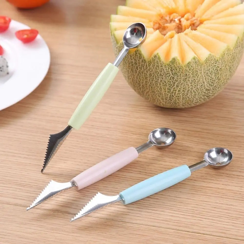 2-in-1 Stainless Steel Ice Cream Baller & Fruit Scoop Tool Fruit & Ice Cream Scoop Nixie