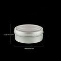 Magnetic Round Tin Spice Storage Box with Transparent Lid Spice Storage Tin Nixie Default Title
