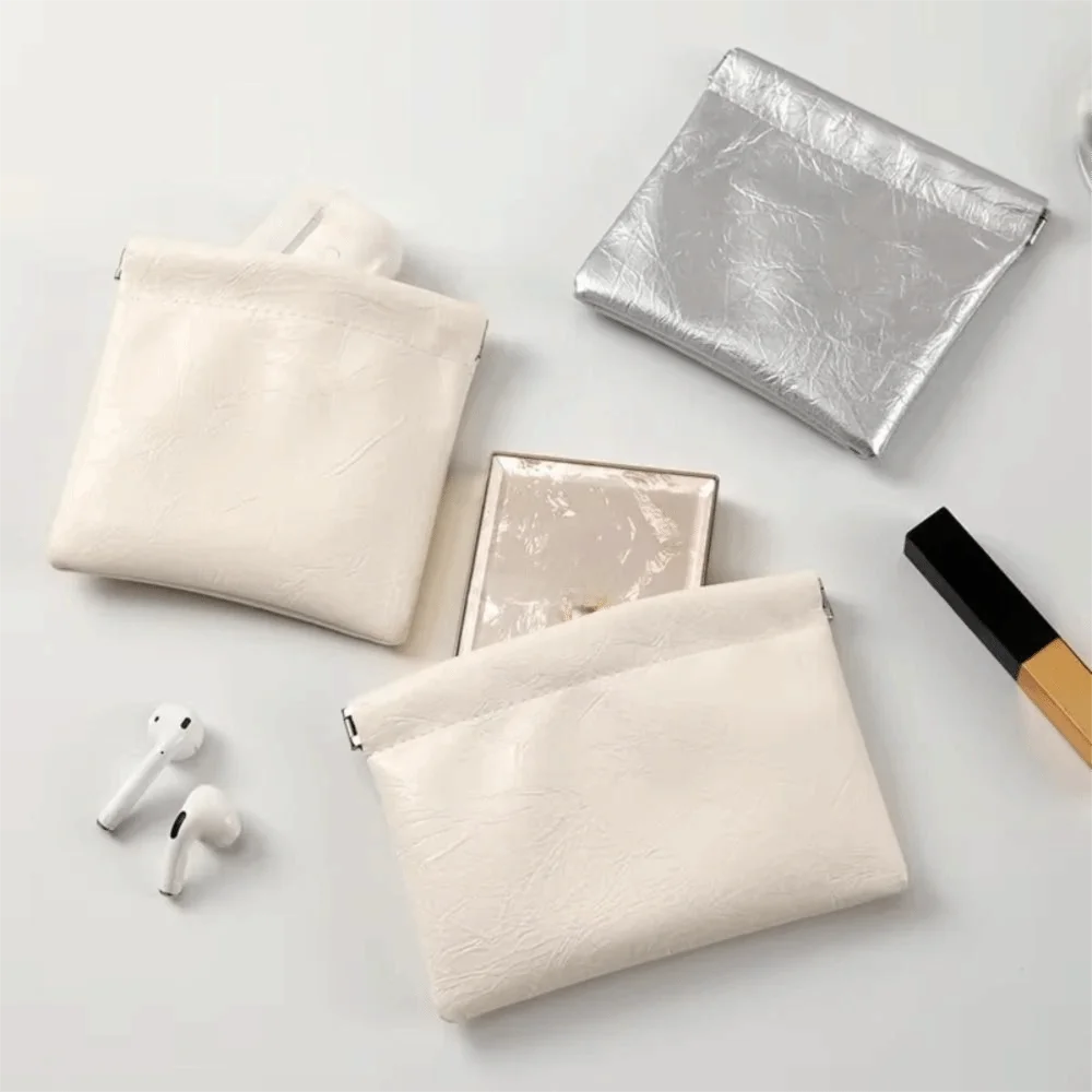 Waterproof PU Leather Coin Purse – Auto-Closure Mini Bag Coin Purse Nixie