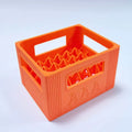 AAA Battery Organizer Box – Vintage Beer Crate, Holds 30 Battery Storage Box Nixie Orange
