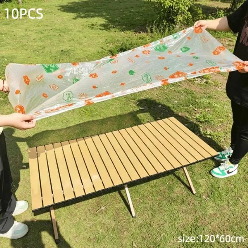 10-Pack Disposable Plastic Tablecloths – Waterproof & Oil-Proof Disposable Tablecloth Nixie A2