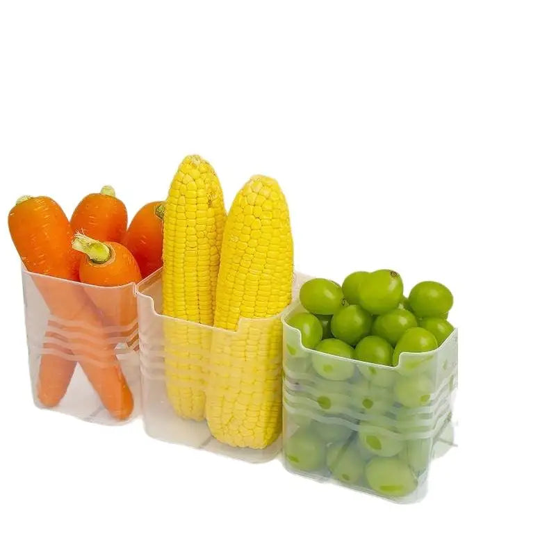 4-Pack Stackable BPA Free Fridge Organizer Bins – Clear Storage Fridge Organizer Bins Nixie