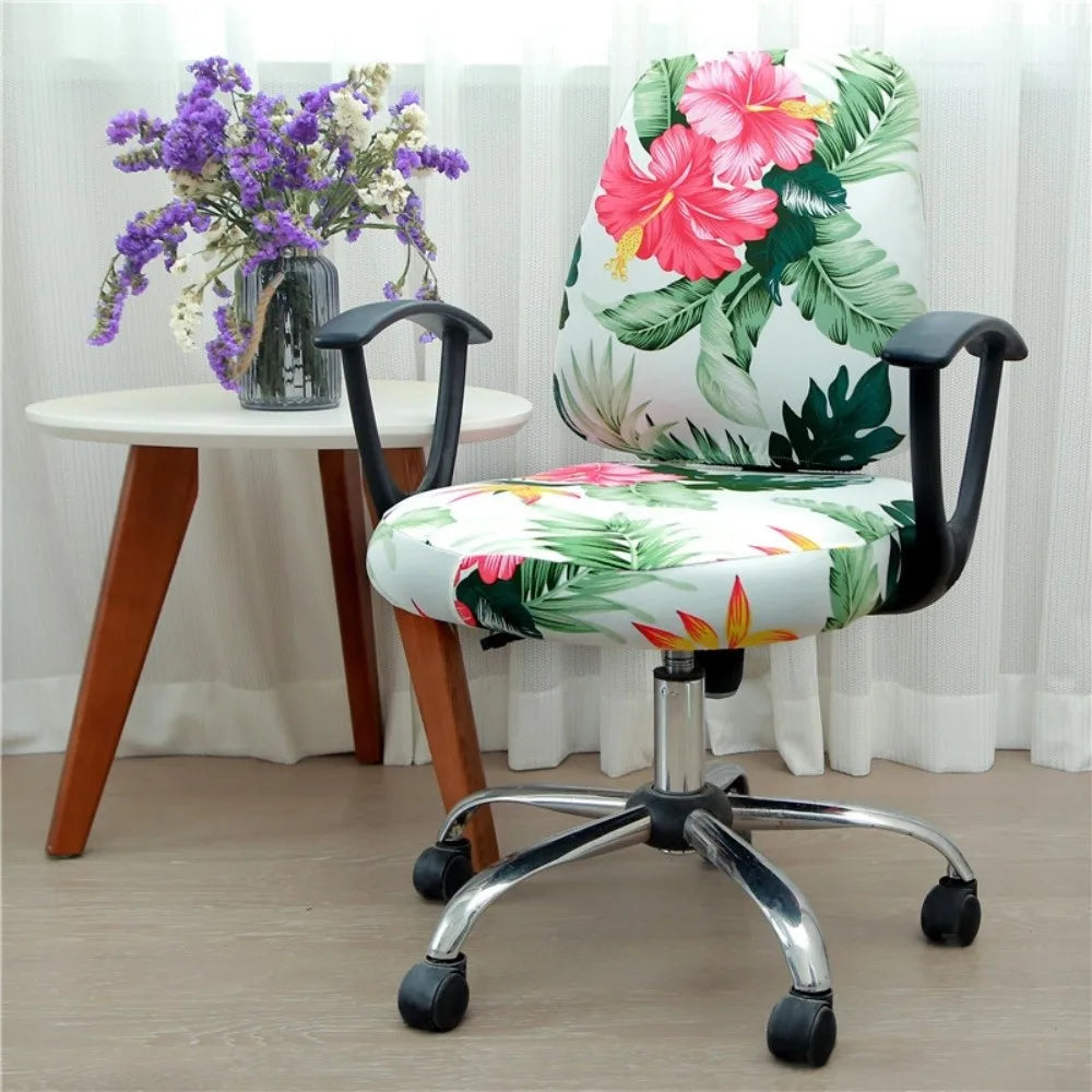 2-Pack Elastic Split Office Chair Cover – Stretch Slipcover Chair Slipcover Set Nixie 11