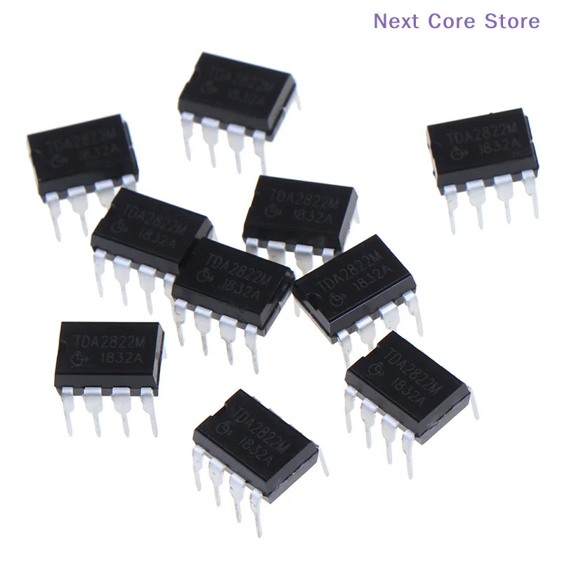 10PCS TDA2822M Audio Power Amplifier IC DIP-8 | Lot of 10 Audio Amplifier IC Nixie