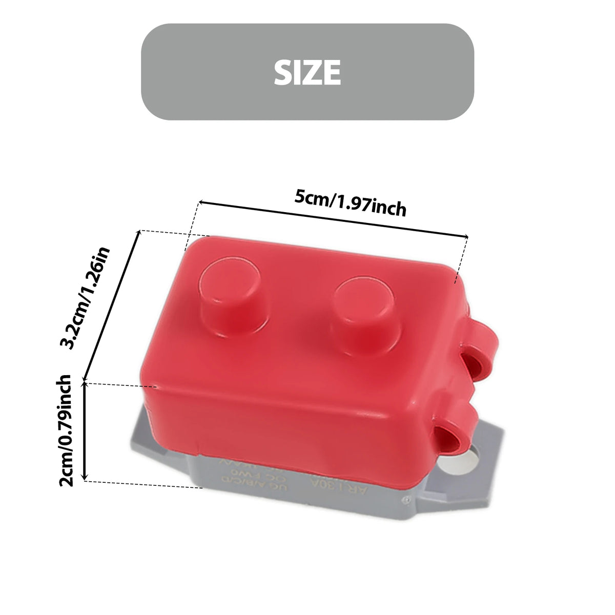 2Pcs 30 Amp Auto-Reset Circuit Breaker with Cover – Universal