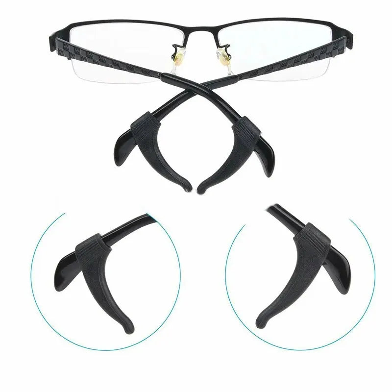 10pcs Silicone Anti-Slip Eyeglasses Ear Hook Temple Tip Grips Eyeglasses Accessories Nixie