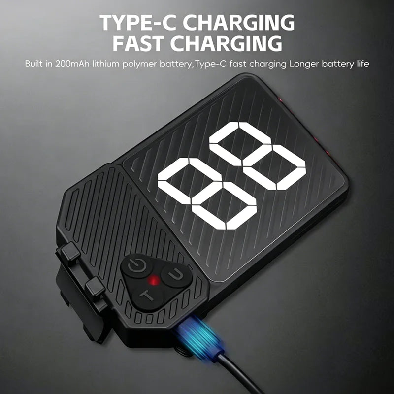 Bike Tail Light Number Plate USB-C Rechargeable Rear Lamp Bicycle Tail Light Nixie