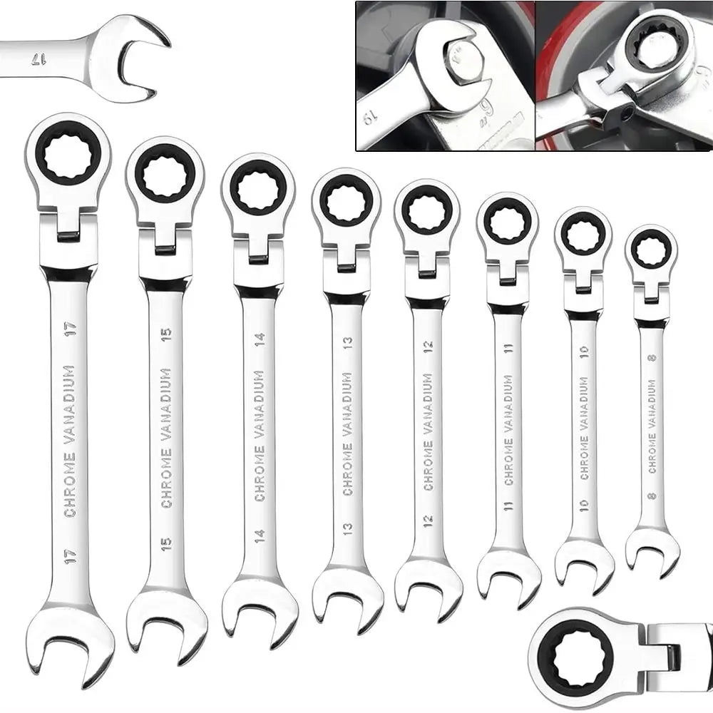 Dual Head 72-Tooth Ratchet Wrench Quick Release 6–22mm CR-V Ratchet Wrench Nixie