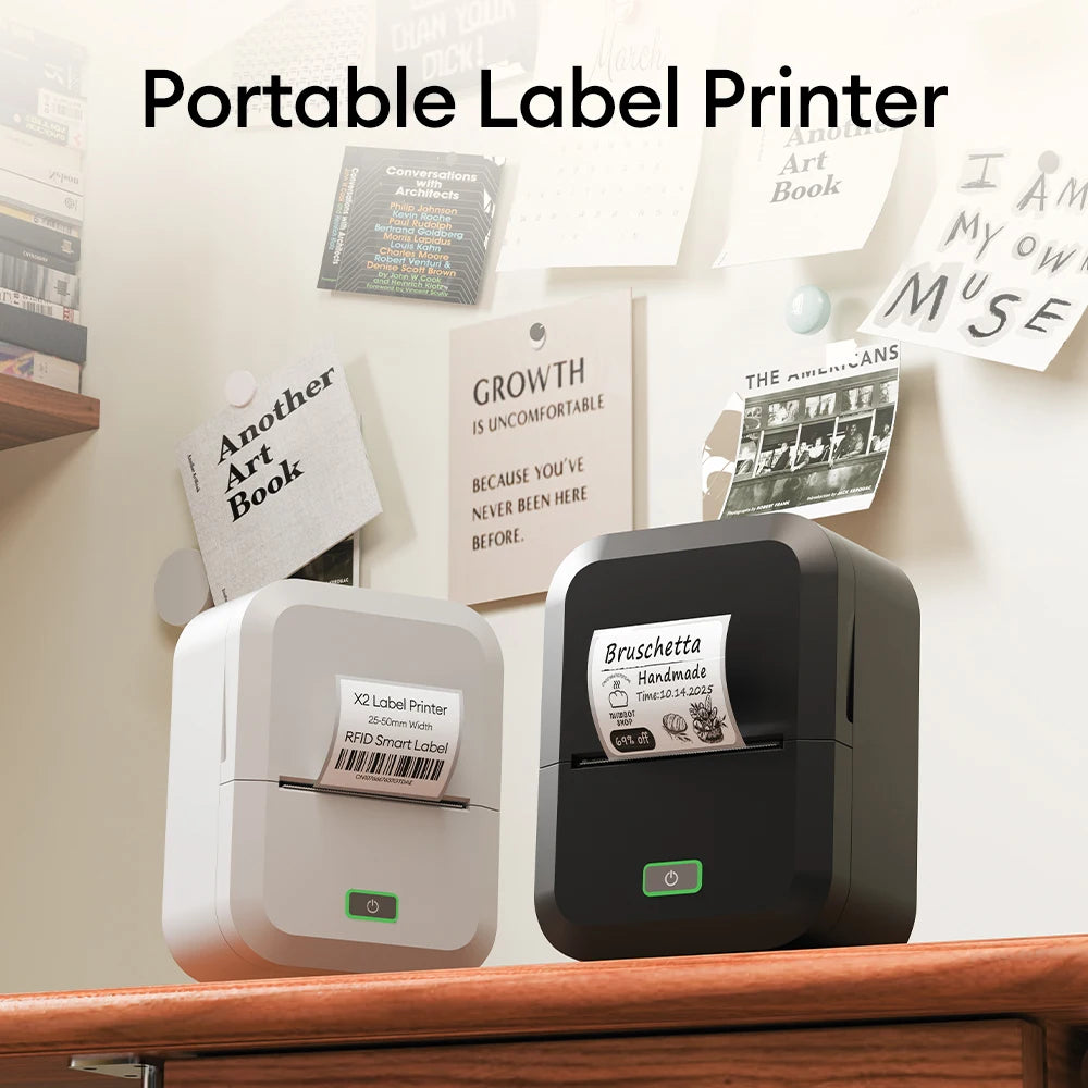 Marklife X2 Portable Bluetooth Thermal Label Printer | Wireless