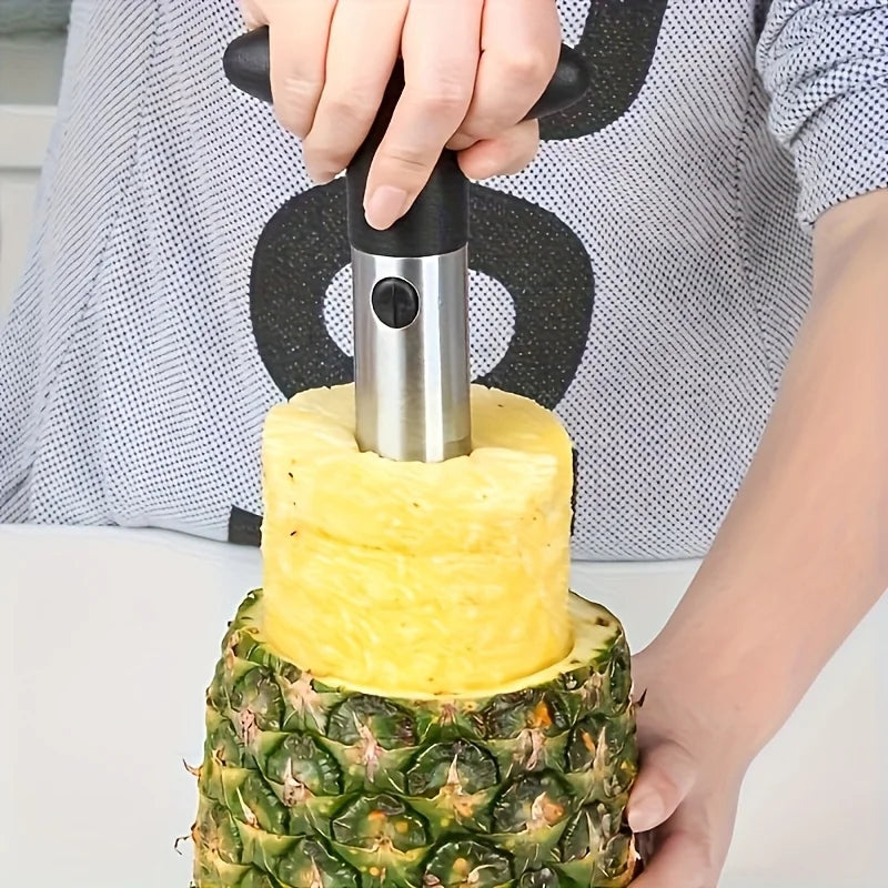 Stainless Steel Pineapple Corer & Slicer – T-Handle Fruit Tool
