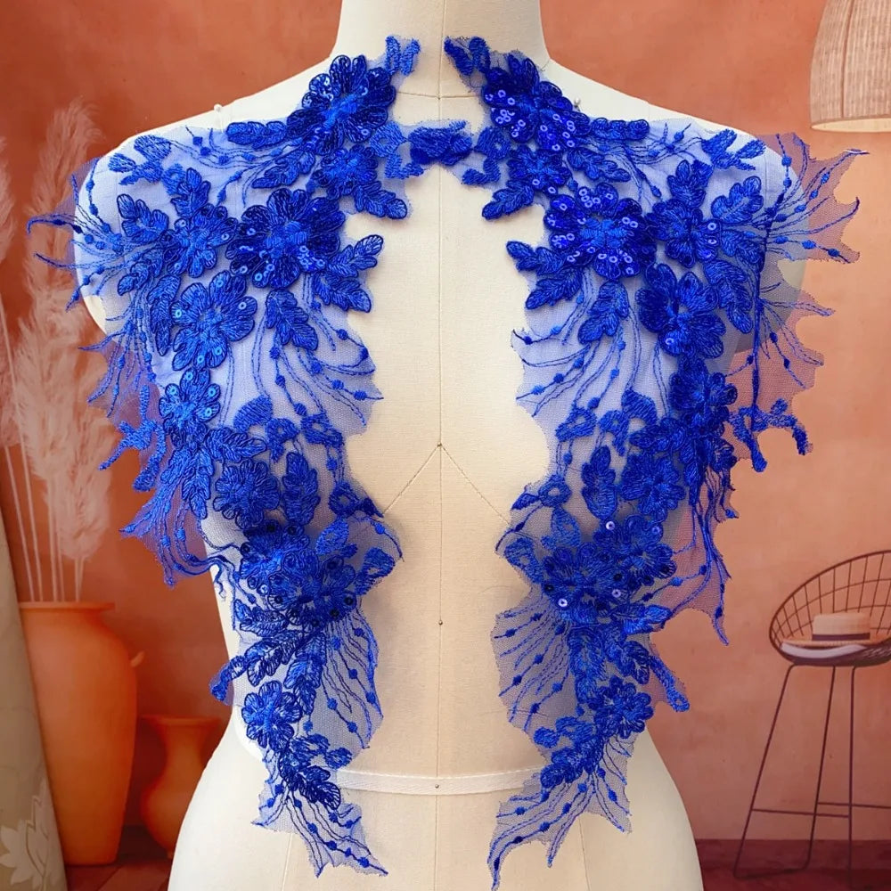 Polyester Embroidery Flower Patch – Floral Garment Appliqué