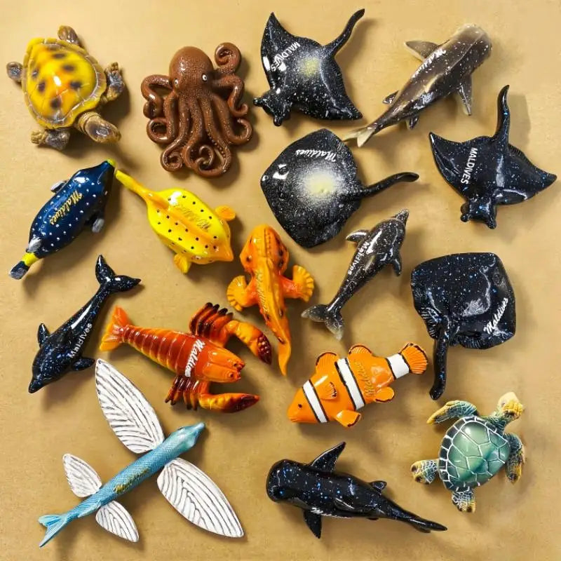 3D Resin Tropical Fish Fridge Magnet | Maldives Souvenir Decorative Fridge Magnet Nixie