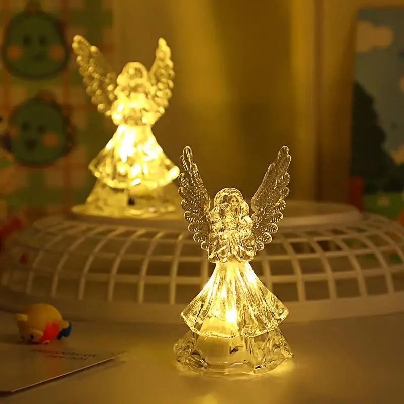 Nordic Angel LED Night Light | Colorful 3D Desk Figurine Lamp LED Night Light Nixie
