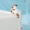 Miniature Fishing Cat Aquarium Ornament – Cartoon Fish Tank Decor Aquarium Ornament Nixie Style 1