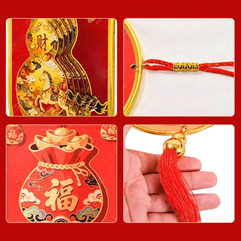 3D Money Tree Golden Gourd Pendant – Lunar New Year Ornament