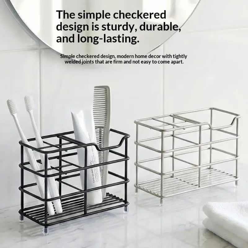 Black Metal 3-Compartment Countertop Storage Organizer Rack Countertop Storage Rack Nixie
