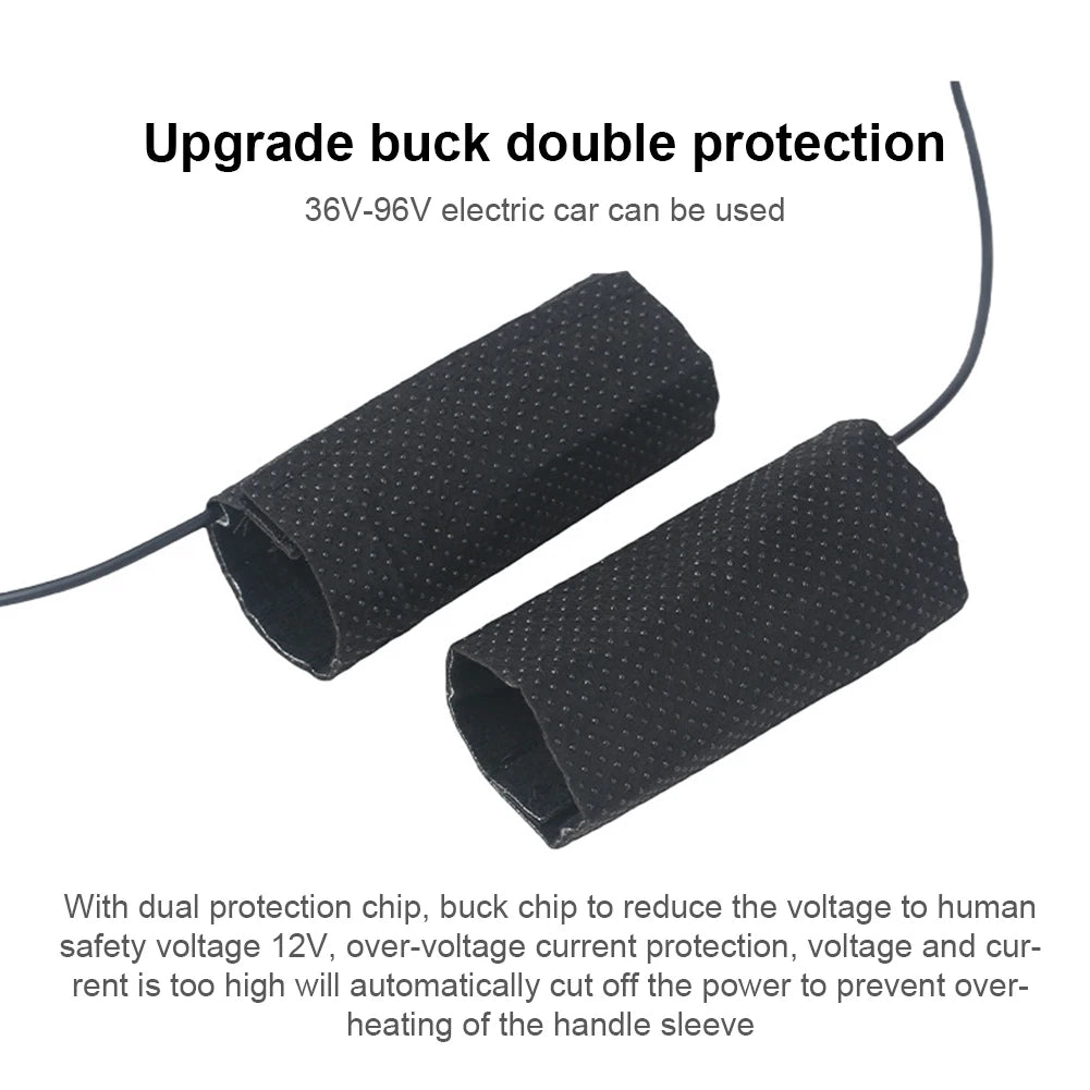 Motorcycle Heated Grip Covers – 3-Gear USB Handlebar Warmer Heated Handlebar Cover Nixie